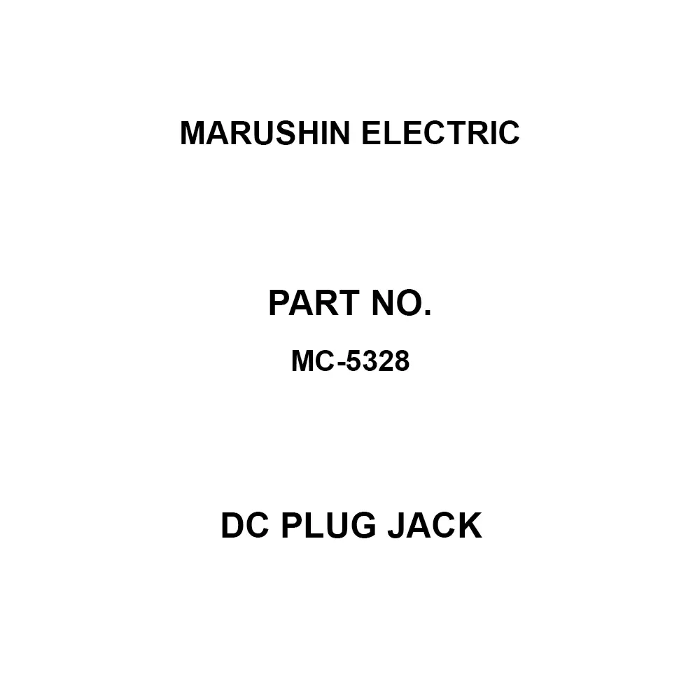 MARUSHIN ELECTRIC DC Plug Jack DC10.5 V Rated Voltage Straight 2 Amp Rated Current, MC-5328 (Pack of 10)
