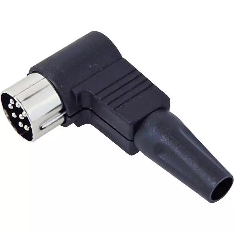 MARUSHIN ELECTRIC DIN Plug 8 Pole angle Male, MP-018L