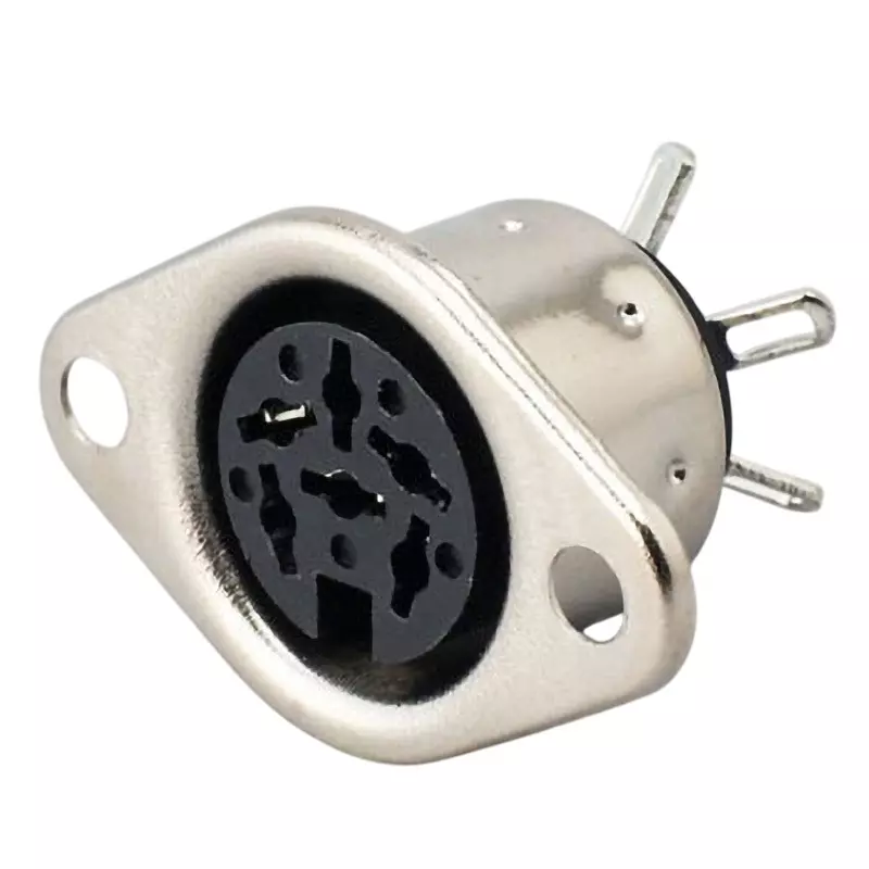 MARUSHIN ELECTRIC DIN Plug 6 Pole Straight Female, MJ-194