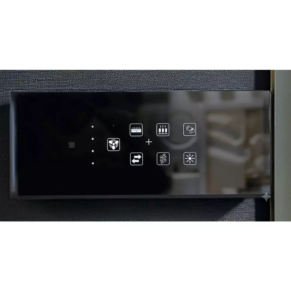 ETI Smart Touch Bedside Panel Single Phase 10 A Current Rectangular Shape Black Wall Mounted for Home, Office