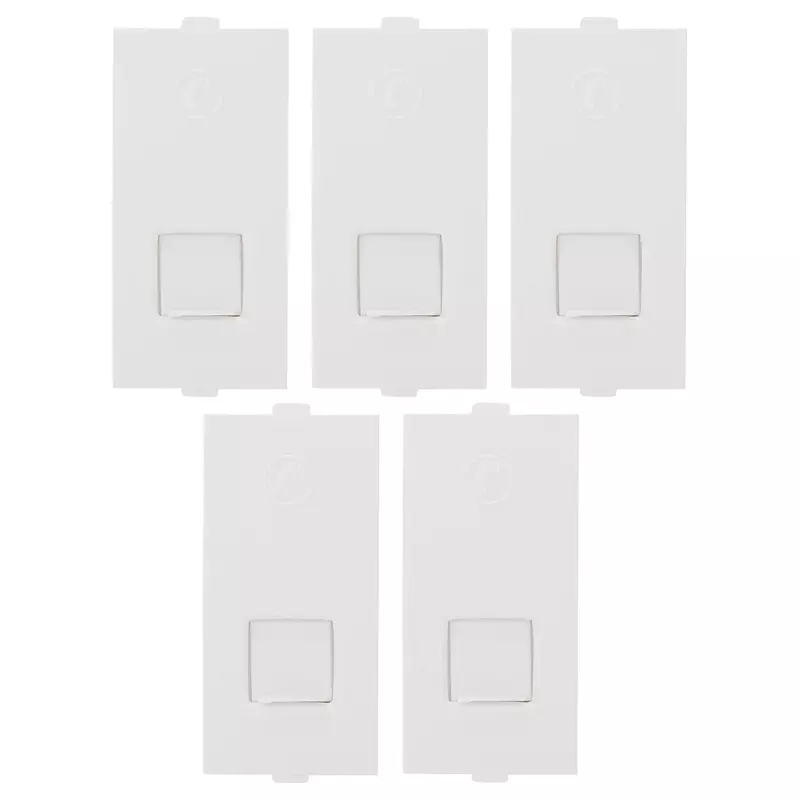 Buy Cona 9341 White  Mini Tele Jack 2 Line Pack of 5 from Industrybuying.com