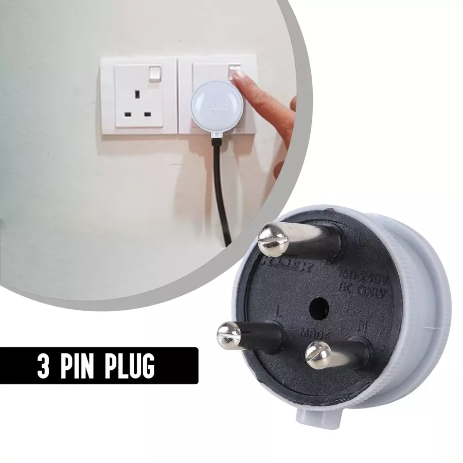 Buy KLICK 3 Pin Top, Unbreakable, Heavy Brass, Electric Plug, Heat