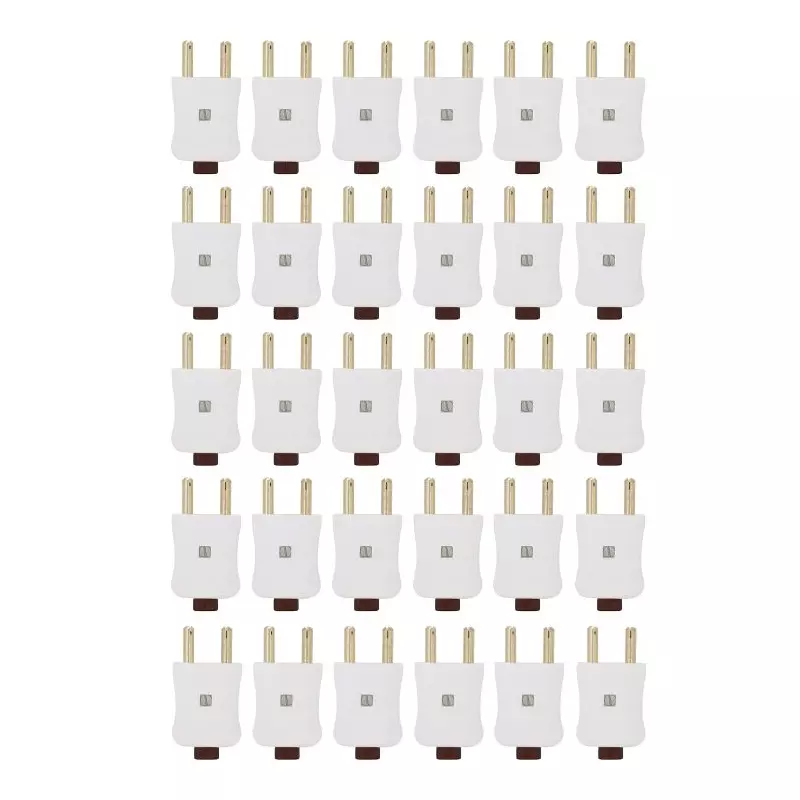 Buy Cona 4276 240V White 2 Pin Plug Top Pack of 30 Online in India at