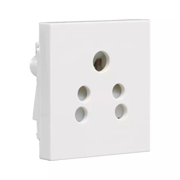 Buy Havells Crabtree ACUKPXW065 Murano 6 A 5 Pin Socket (White) Online