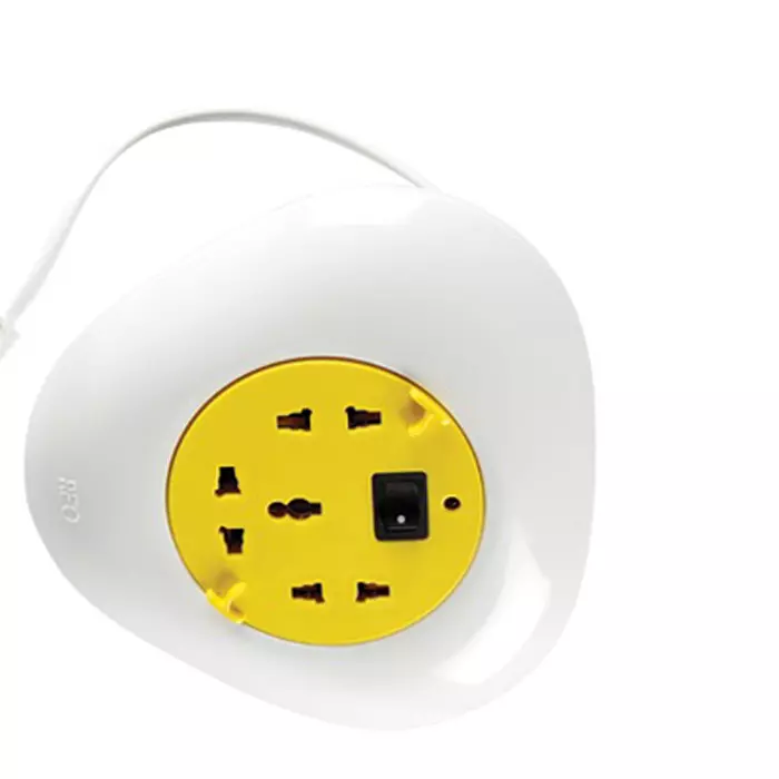 Havells Reo Yellow Moon 2 Pin 4M Round Flexbox Universal Fit AHEXXXY020