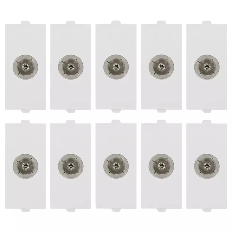 Cona 9336 White  TV Antenna Socket Pack of 10
