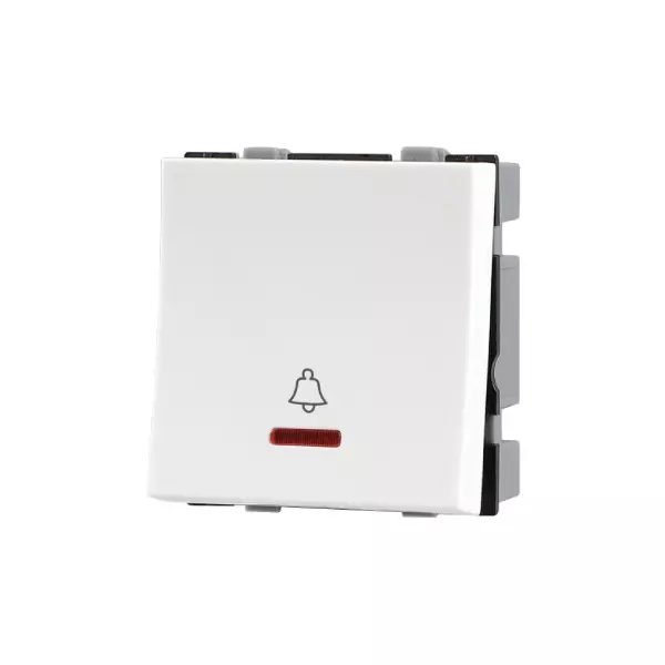 Havells Reo Elegant 6 A Mega Bell Push Switch with Indicator AHRMBIW061