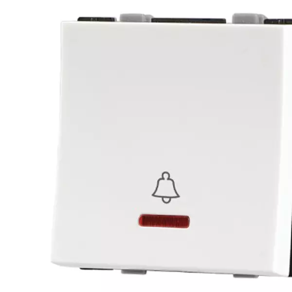 Havells Reo Elegant 6 A Mega Bell Push Switch with Indicator AHRMBIW061