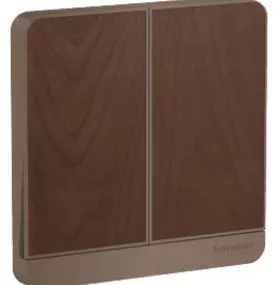 Schneider Avataron 2 Switches 16Ax 250V 2 Way Light Wood