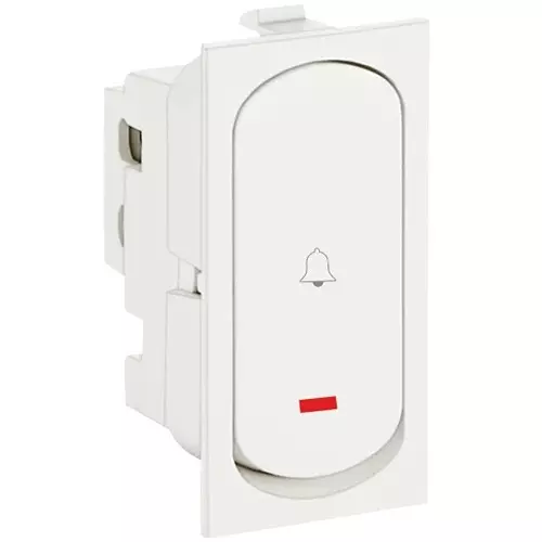 Golek Accura Bell Push Switch With Indicator Capsule 12 Amp 1 Modular, 5335 (Pack of 20)