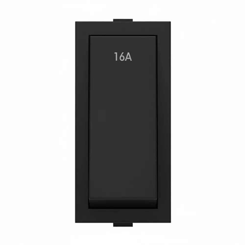 K9 Euro Switch 1 Way 1 Module 6 Amp Black, 9019 (Pack of 20)