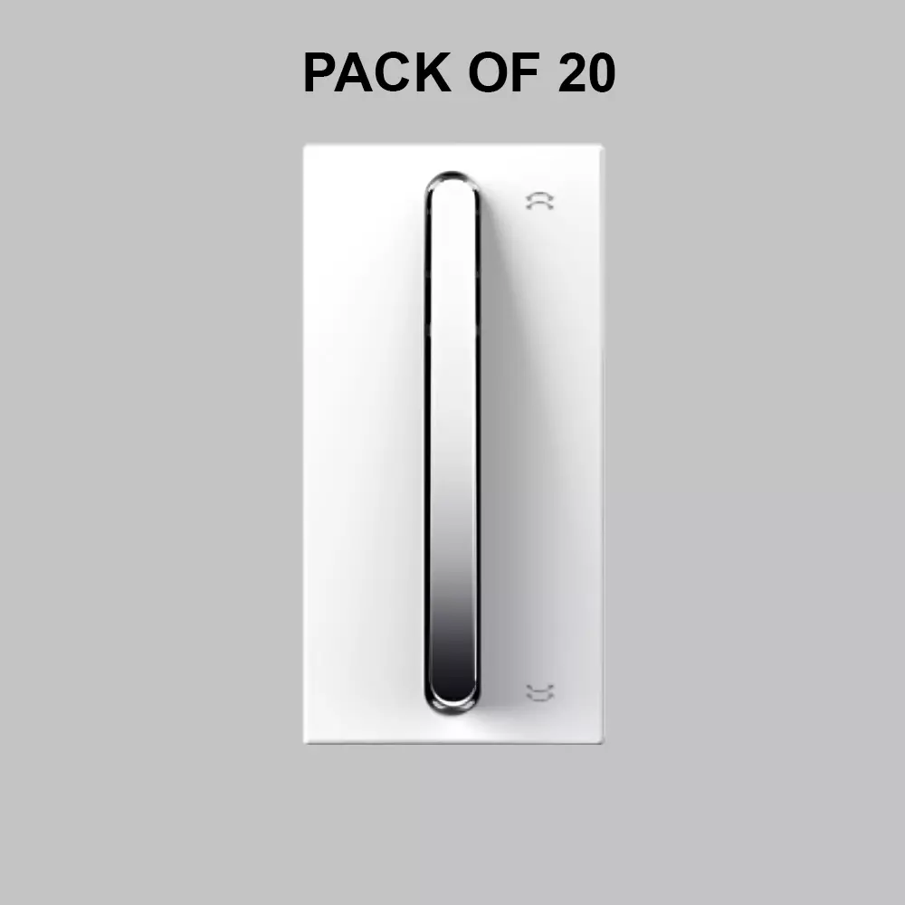 K9 Evoq Slim Switch 2 Way 6 Amp 1 Module White, 9422 (Pack of 20)