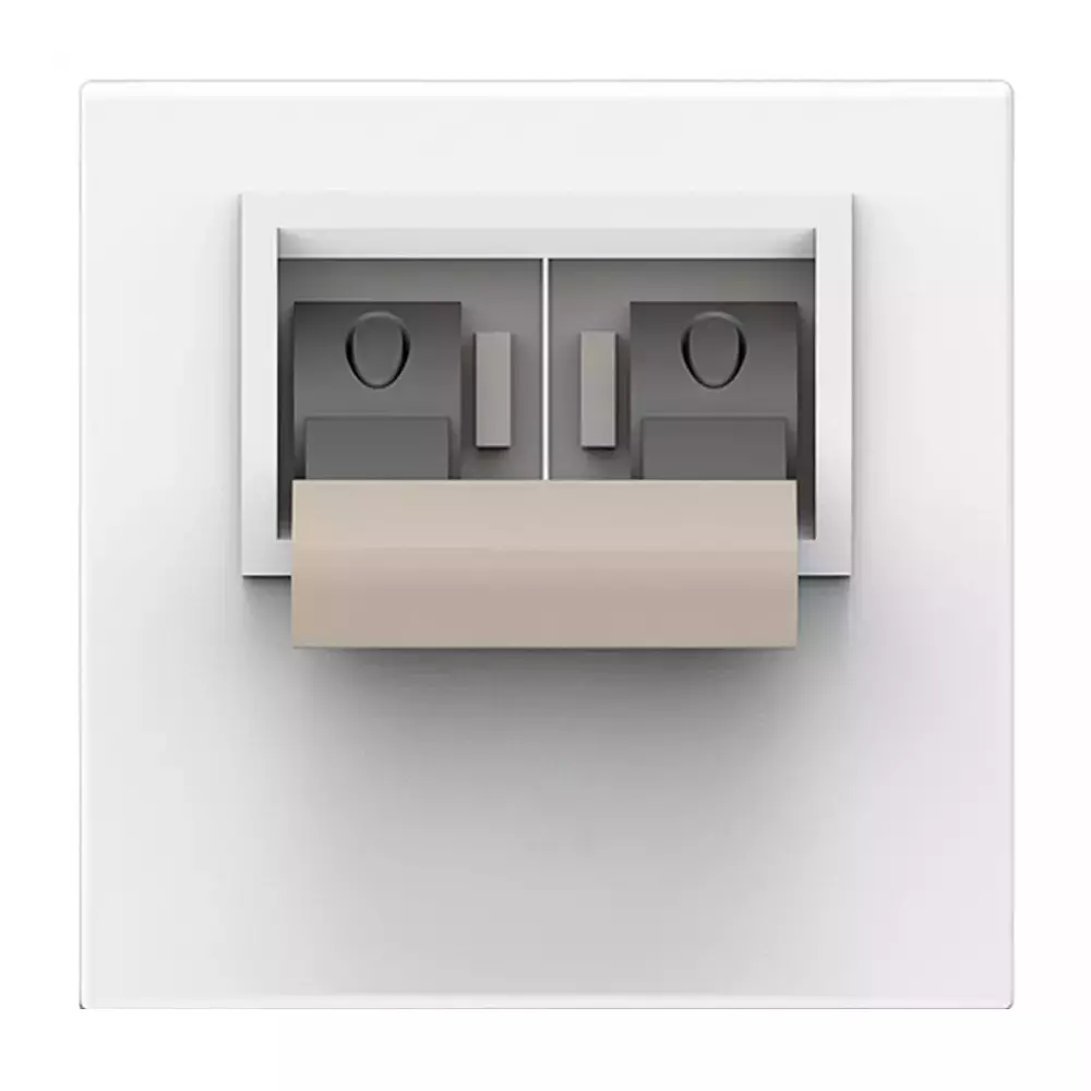 K9 Evoq Trip Switches Double Pole 6 Amp 2 Module Grey, 9268 (Pack of 10)