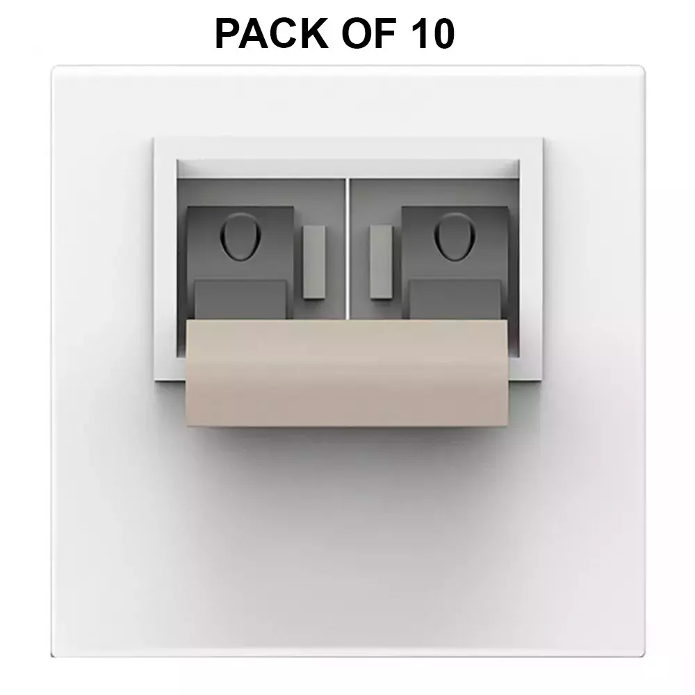 K9 Evoq Trip Switches Double Pole 6 Amp 2 Module Grey, 9268 (Pack of 10)