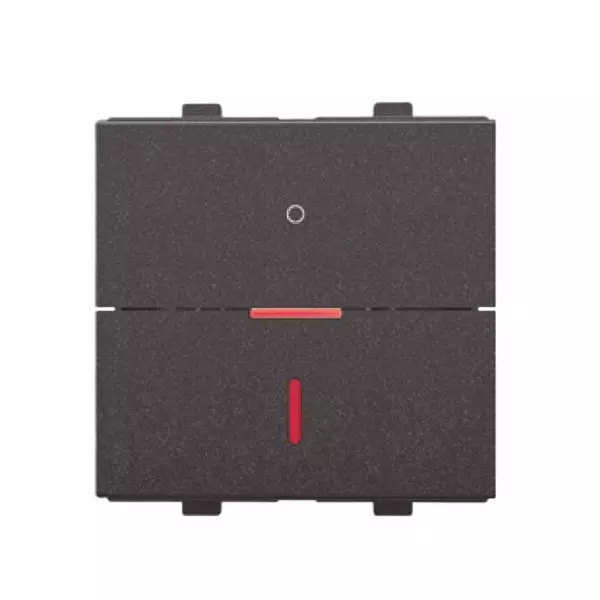 Anchor Penta Modular Thin Slim Flat Switch With Indicator Double Pole 2 Module 32 Amp Black, 65149B (Pack of 10)