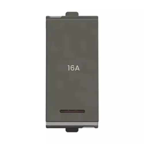 Polycab Etira Electric Switch 16 A Rated Current Grey 1 Module 1 Way Switch Polycarbonate for Industrial & Commercial Use