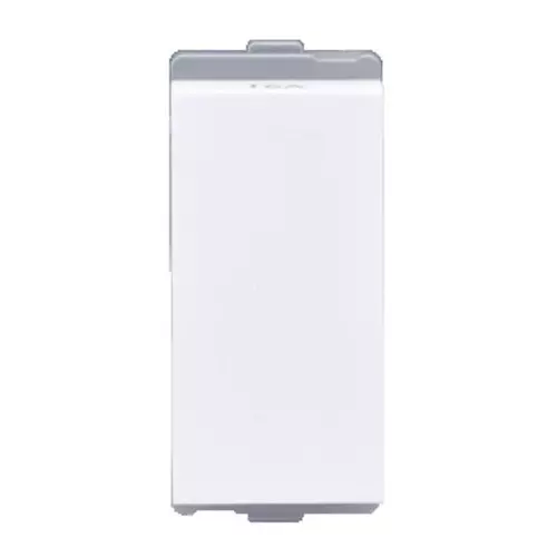 L&T [ Lauritz Knudsen ] Entice Switch White Color 1 Module 1 Way 10 Amp Current, CB91101SW10