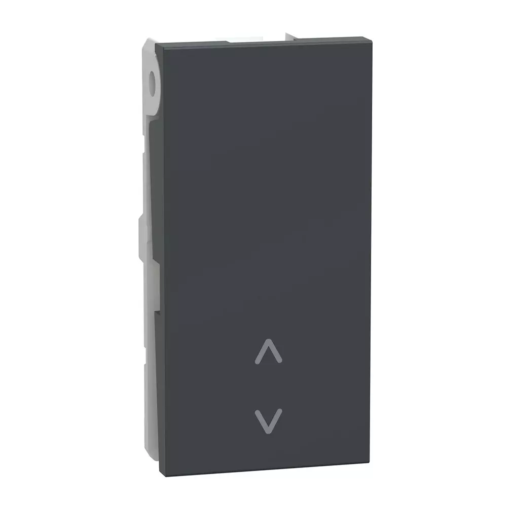 Schneider Electric Unica Pure+ Series Switch Volcanic Grey 1 Module 240 V AC Operational Voltage and 16 A Rated Current, UN16FSW2W1M_GY