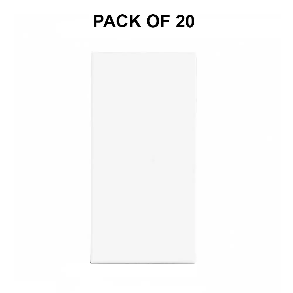 K9 Evoq Tango Switch 1 Way 20 Amp 1 Module White, 9211 (Pack of 20)