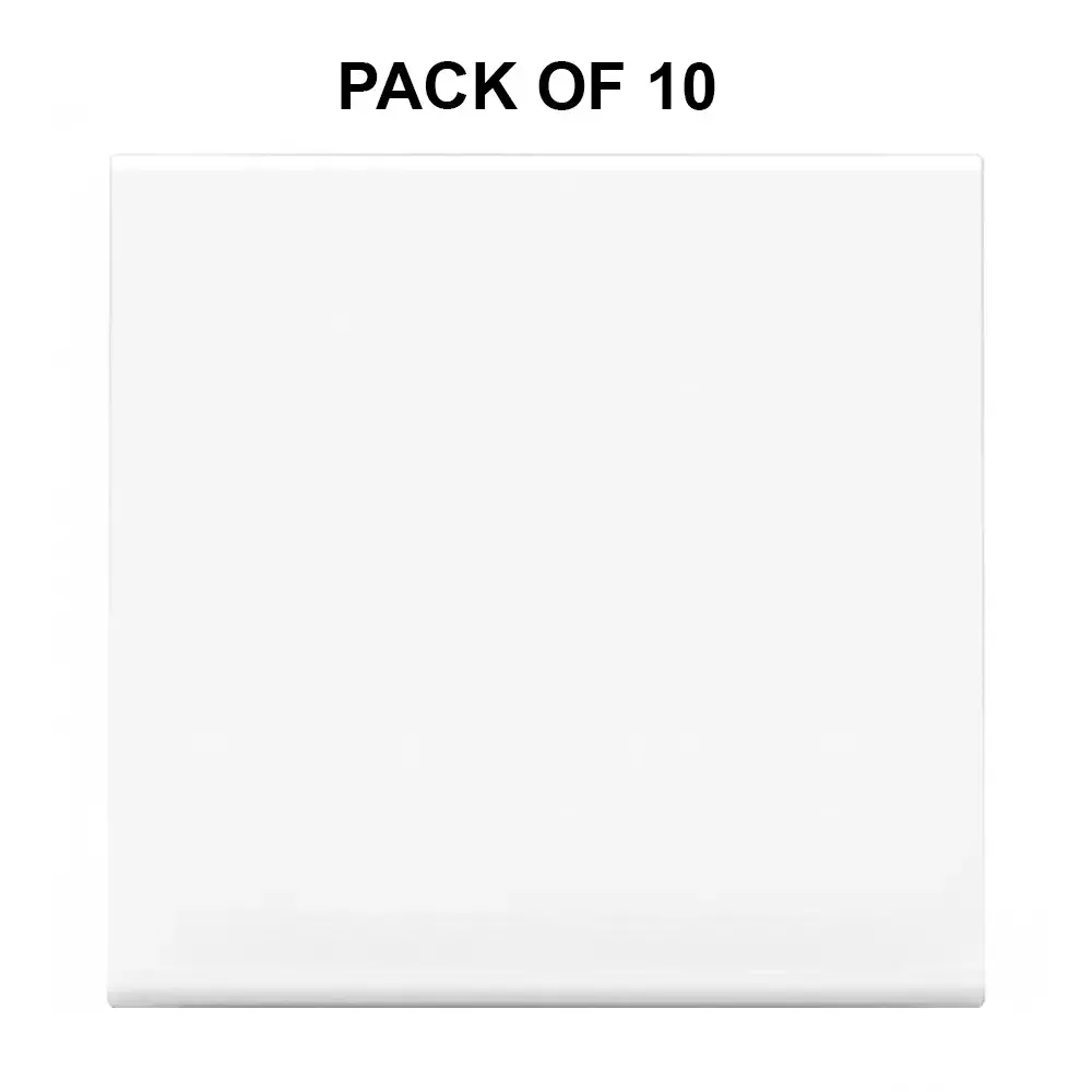 K9 Evoq Arc Dura Switch 1 Way 6 Amp 2 Module White, 9356 (Pack of 10)