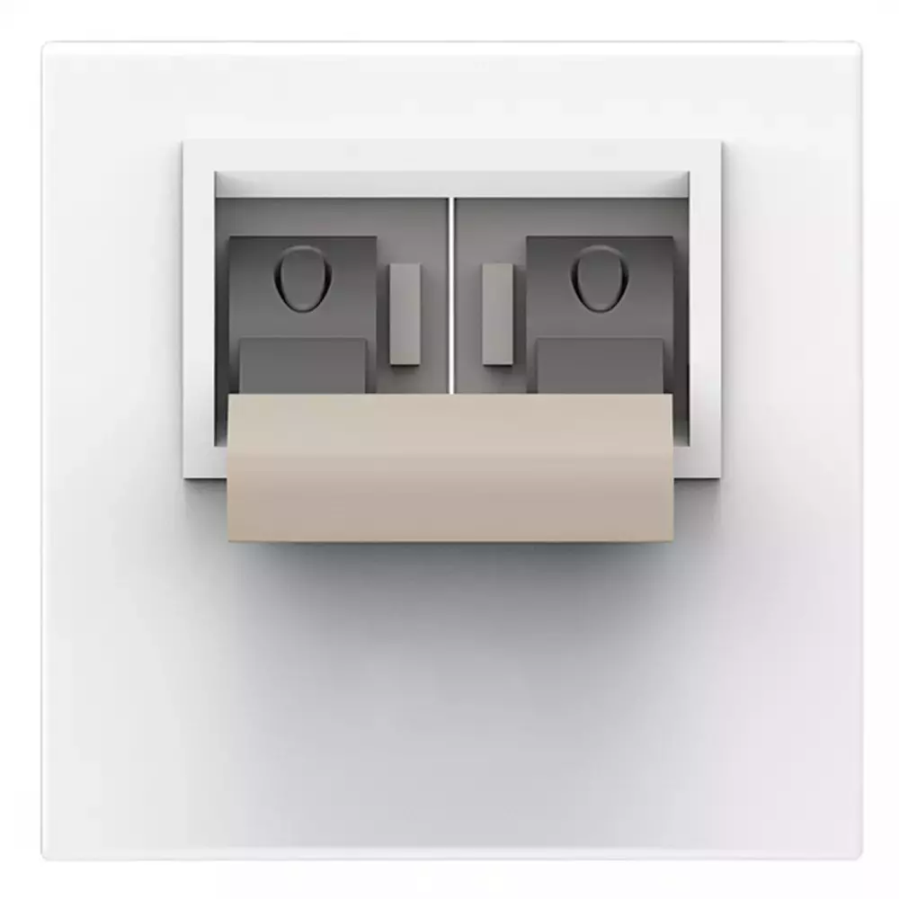 K9 Evoq Trip Switches Double Pole 25 Amp 2 Module White, 9272 (Pack of 10)