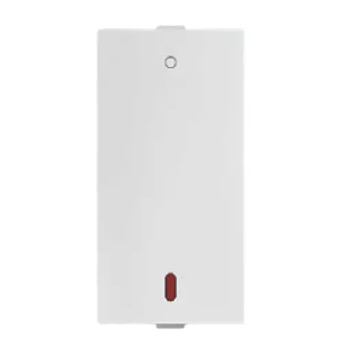 Anchor Penta Zen 1 Way Flat Switch With Indicator Single Pole 1 Module 25 Amp White, 65178 (Pack of 10)