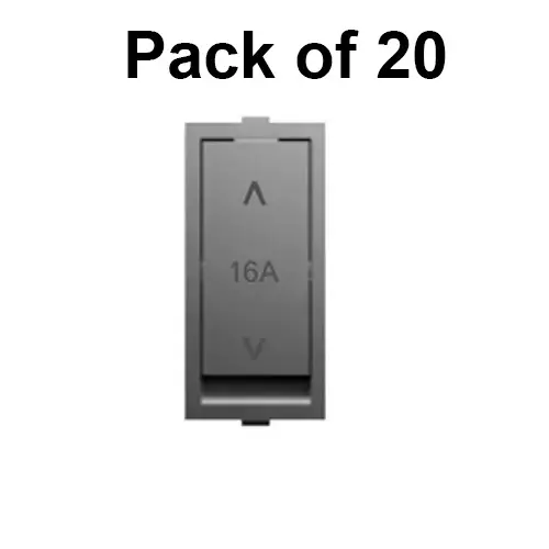 Cona Level Switch Olive Grey 16 Amp 2 Way, ML-107 (Pack of 20 Pcs)