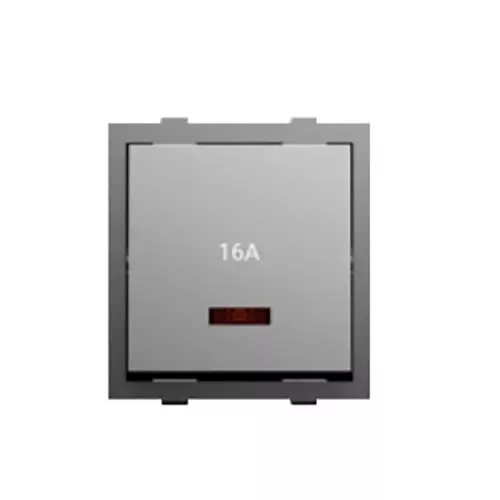 Cona Switch with Indicator Olive 16 Amp 1 Way, M-117 (Pack of 10 Pcs)