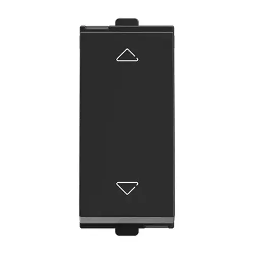 Polycab Etira Electric Switch 6 A Rated Current Dark Black 1 Module 2 Way Switch Polycarbonate for Industrial & Commercial Use