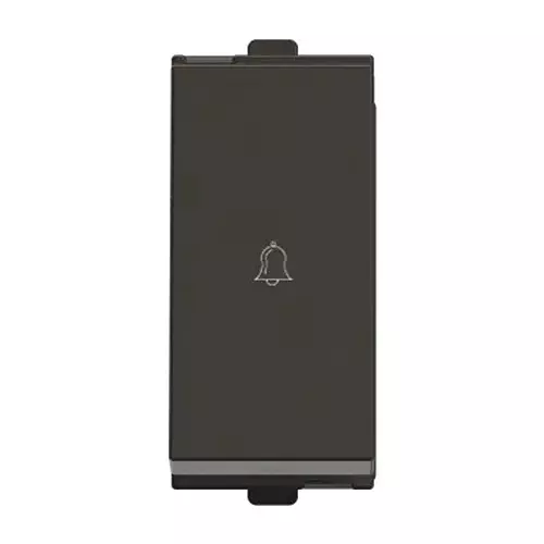 Polycab Etira Bell Push Switch 6 A Rated Current Grey 1 Module Polycarbonate for Industrial & Commercial Use