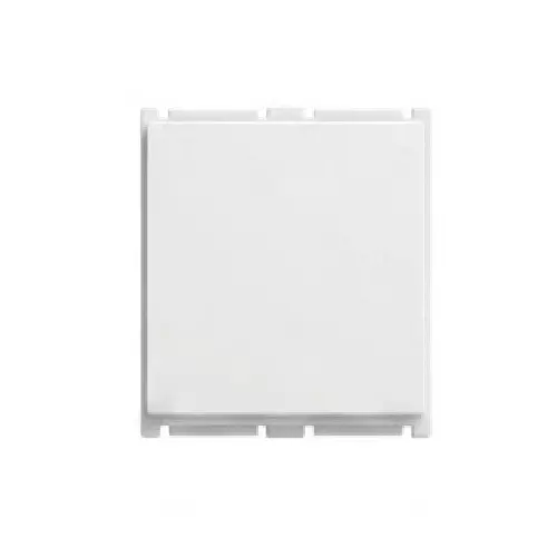Goldmedal Air Aero Switch 240 V Absolute White 10 A Current 2 Module for Commecial and Industrial Use, 182410