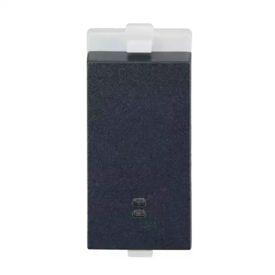 L&T [ Lauritz Knudsen ] Engem Switch with Indicator Stone Grey Color 1 Way 1 Modular 16 AX Current, CB93301SS16