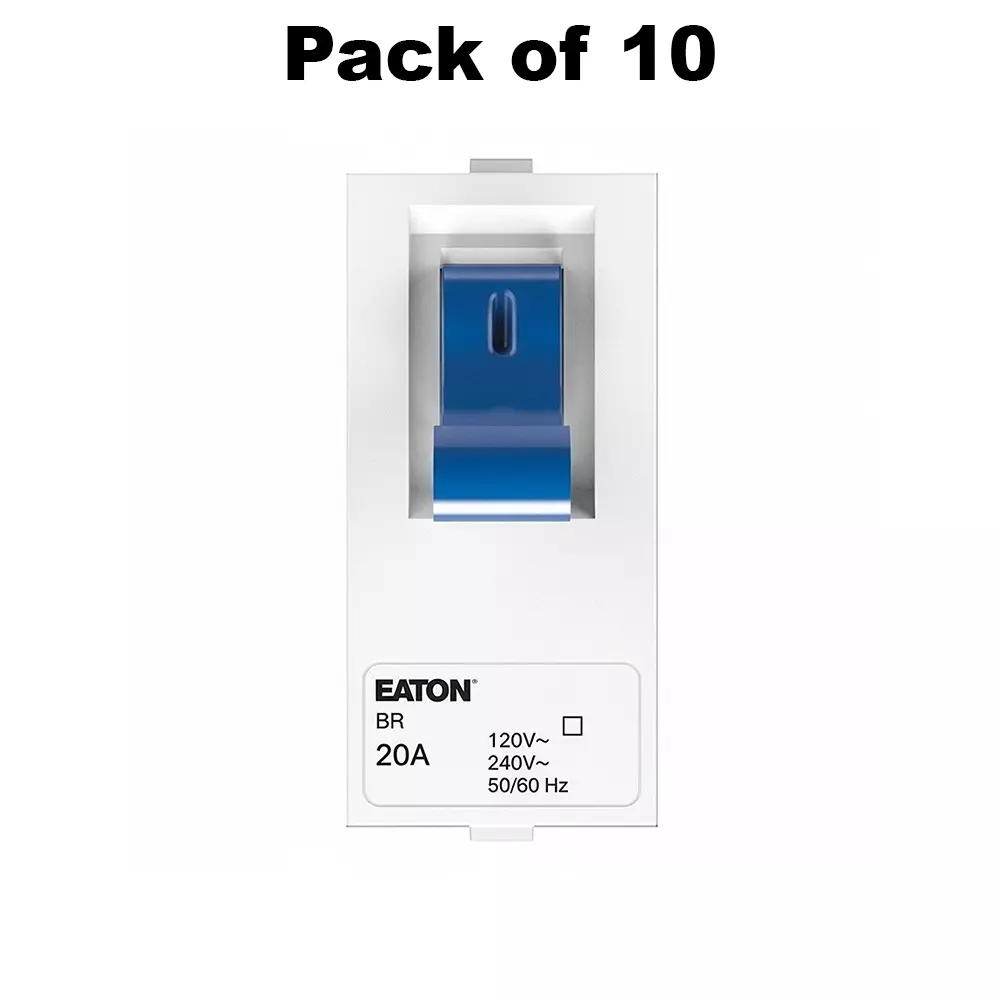K9 Trip Switch Single Pole 1 Module 16 Amp White, 9048-16A (Pack of 10)