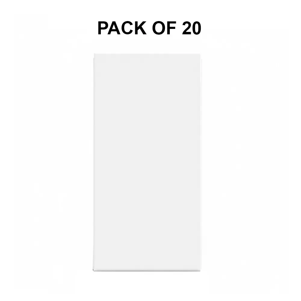 K9 Evoq Tango Switch 1 Way 6 Amp 1 Module White, 9201 (Pack of 20)