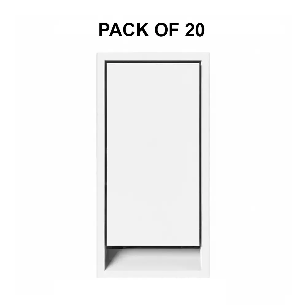 K9 Evoq Neo Switch 1 Way 20 Amp 1 Module White, 9389 (Pack of 20)