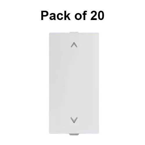 Anchor Penta Zen 2 Way Flat Switch 1 Module 10 Amp White, 65172 (Pack of 20)