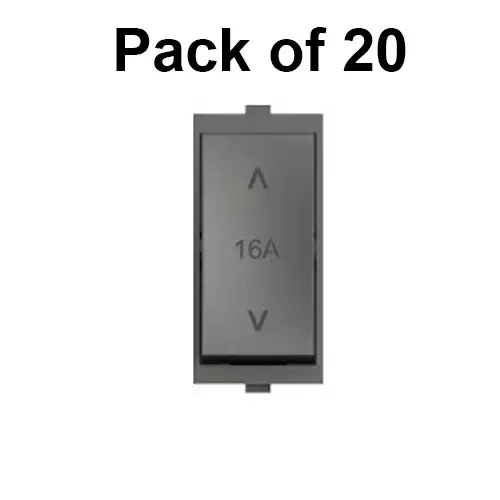 Cona Grip Switch Olive Pro Grey 16 Amp 2 Way, MG-107 (Pack of 20 Pcs)