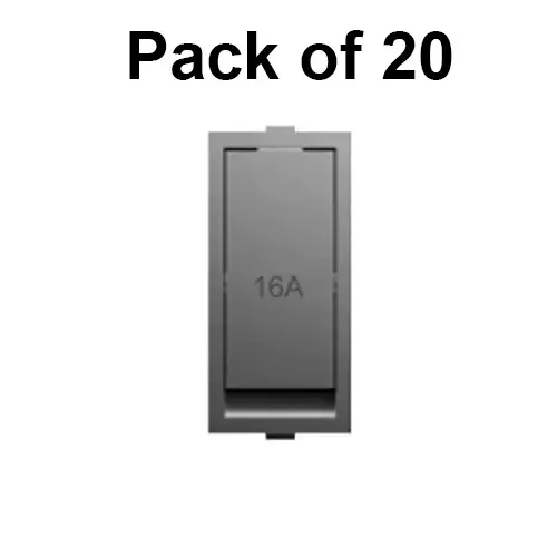 Cona Level Switch Olive Grey 16 Amp 1 Way, ML-106 (Pack of 20 Pcs)