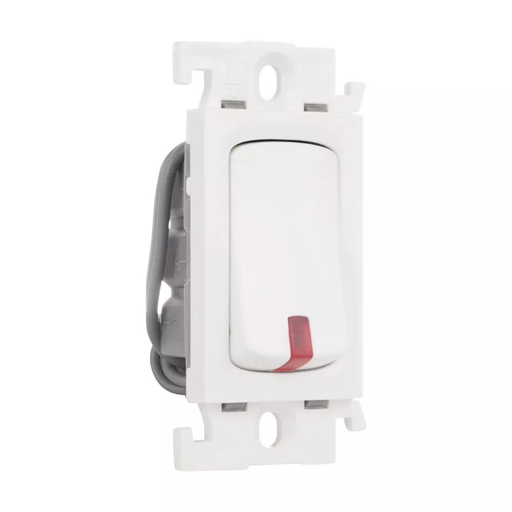 Legrand Mylinc Switch 10 A 230 V AC, 1 Way with Indicator 1 Module Plastic Body and White Color, 675594