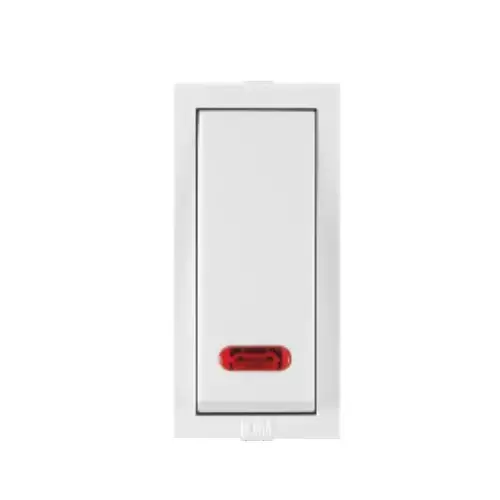 Anchor Roma Classic Power & Motor Starter Switch With Neon White Single Pole 25 Amp, 22014 (Pack of 20)
