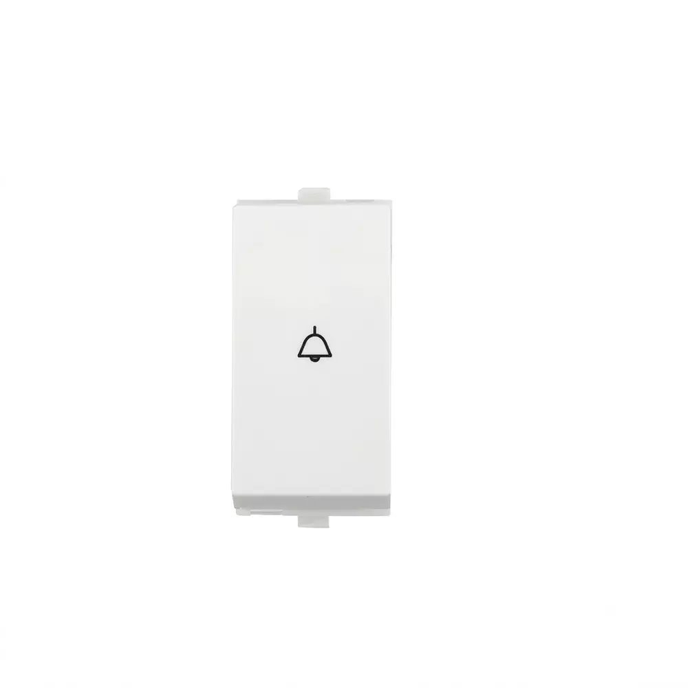 Anchor Penta Bell Push Switch White 1 Module 6 Amp Current, 65003 (Pack of 20)