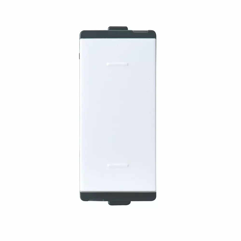 L&T [ Lauritz Knudsen ] Englaze Soft Feel Switch Snow White Color 1 Module 2 Way 10 Amp Current, CB92701SW10