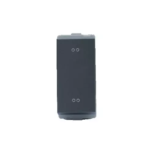 L&T [ Lauritz Knudsen ] Entice Switch Charcoal Grey Color 1 Module 2 Way 16 Amp Current, CB91201SG16