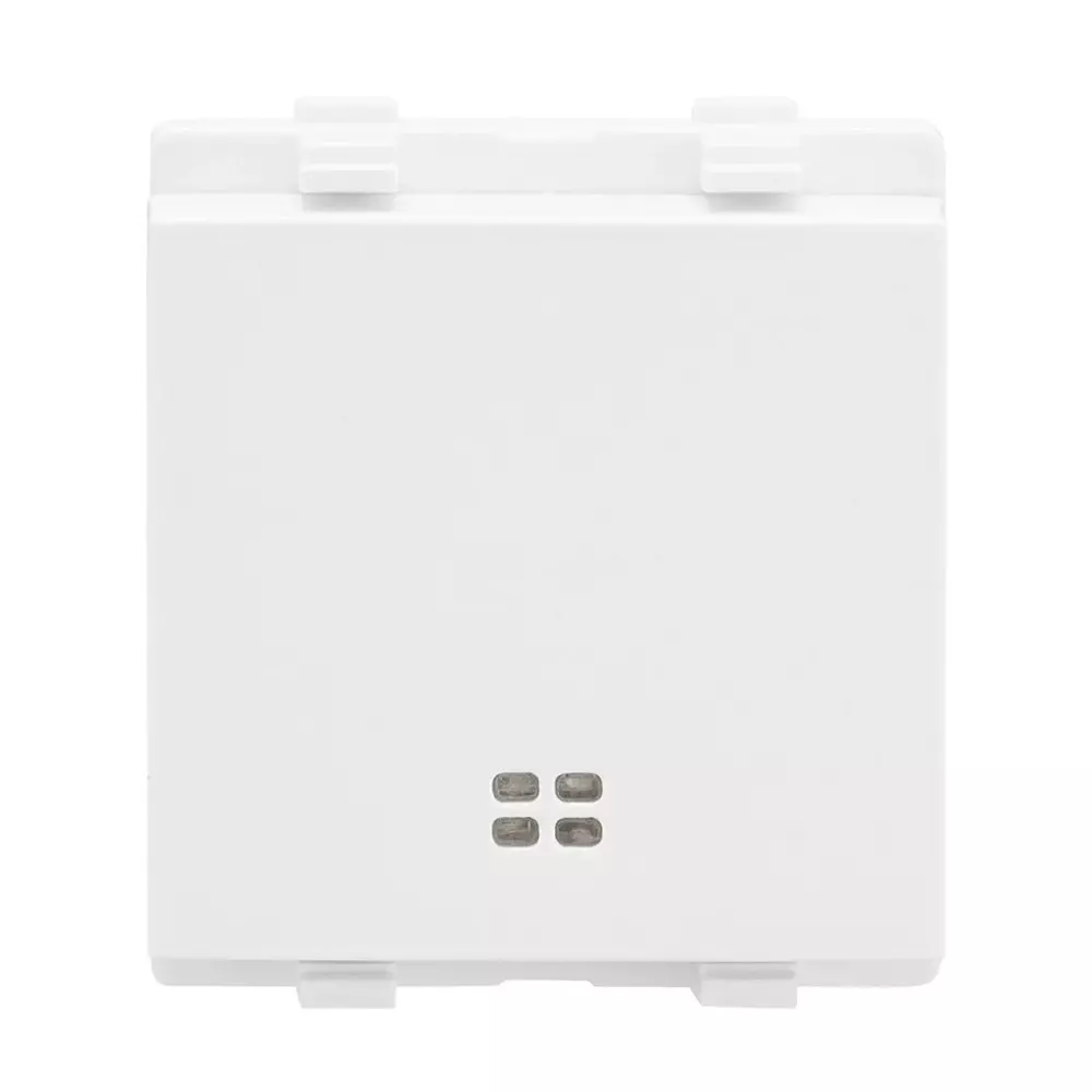 L&T [ Lauritz Knudsen ] Engem Switch with Indicator White Color Double Pole 2 Modular 32 Amp Current, CB93402SW32