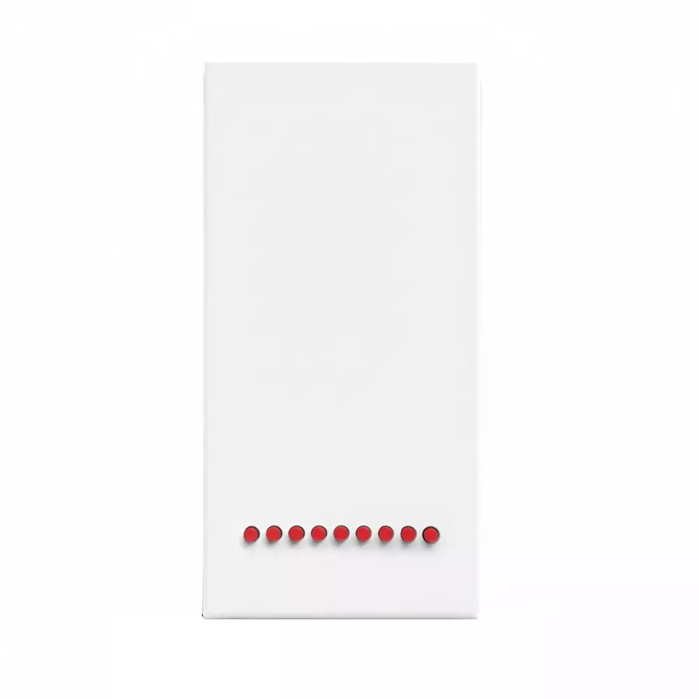 K9 Evoq Tango Switch With Indicator 1 Way 20 Amp 1 Module White, 9213 (Pack of 20)