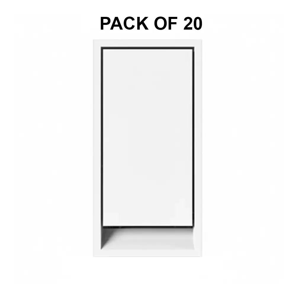 K9 Evoq Neo Switch 1 Way 6 Amp 1 Module White, 9381 (Pack of 20)