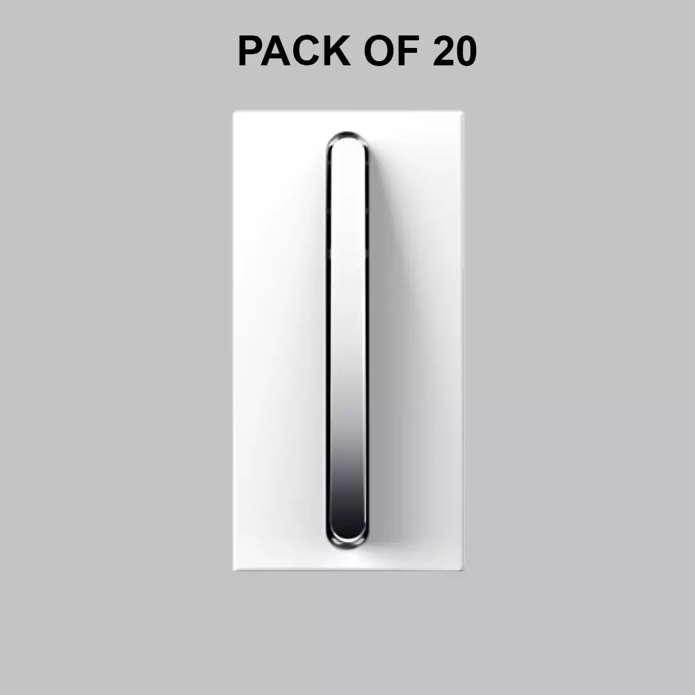 K9 Evoq Slim Switch 1 Way 20 Amp 1 Module White, 9426 (Pack of 20)