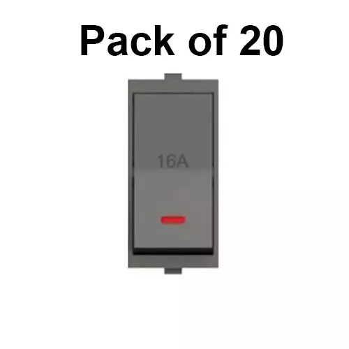 cona-rise-switch-with-indicator-olive-pro-grey-16-amp-1-way-mr-108-pack-of-20-pcs