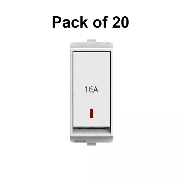 cona-plane-switch-with-indicator-oura-series-white-16-amp-1-way-pack-of-20-pcs