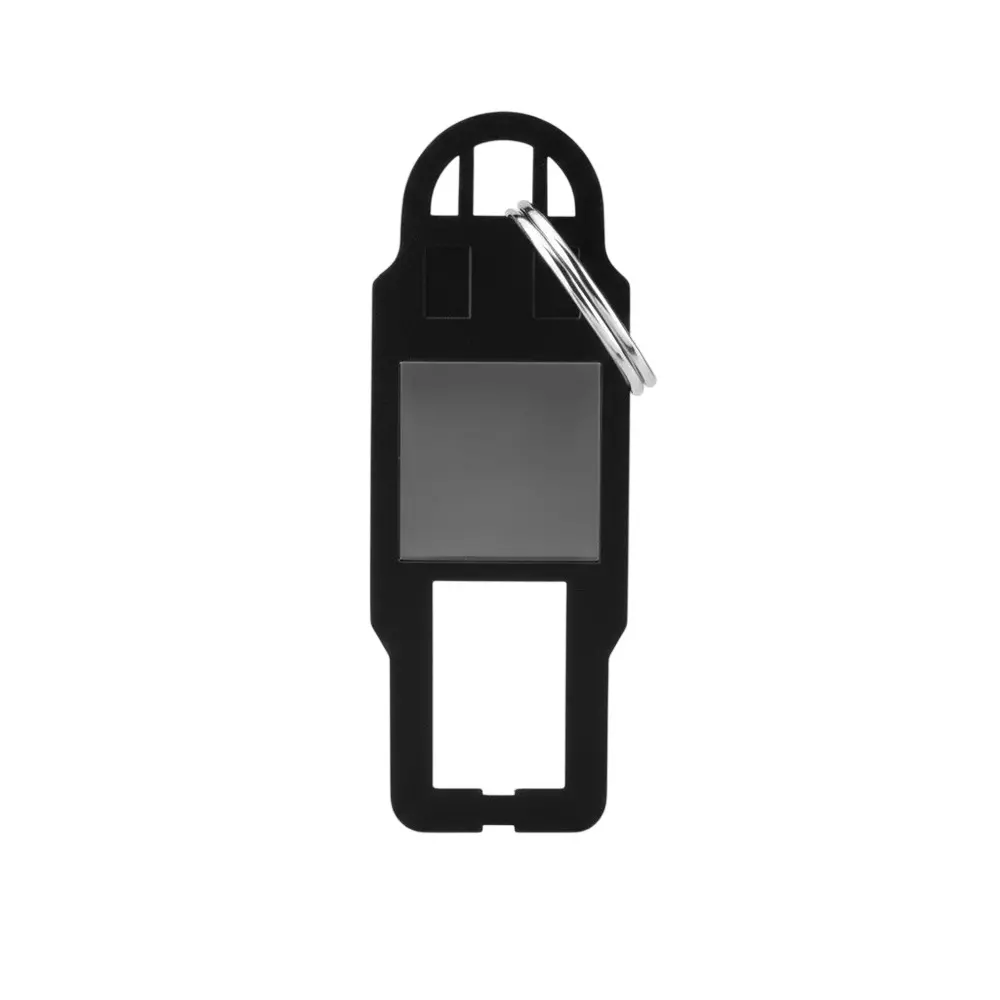 Anchor Rider Only Key Tag With Key Ring 1 Module Graphite Black PVC Plastic for Industrial and Home Use, 47032GB
